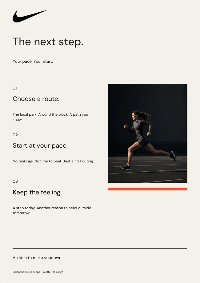 Nike A4 sheet