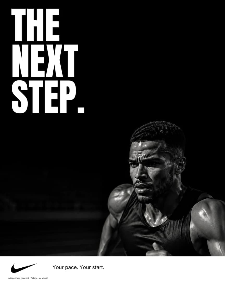 AI advertising concept for Nike